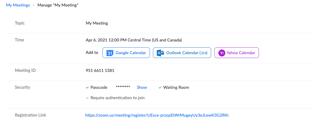 How to Set Up Zoom Registration Page for Your Meeting or Event | blog |Human Sciences News