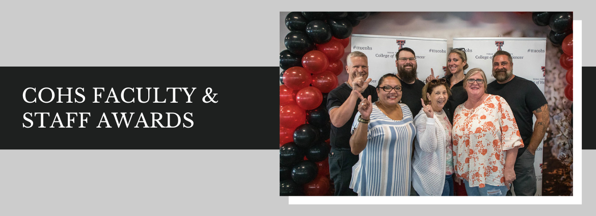 2022-2023 Human Sciences Faculty and Staff Award Winners Commemorated 2022-2023 Human Sciences Faculty and Staff Award Winners Commemorated