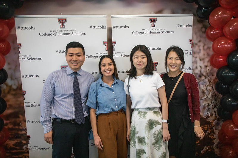 Faculty and staff at awards event