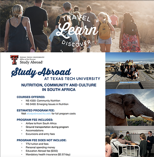 Nutritional Sciences Study Abroad