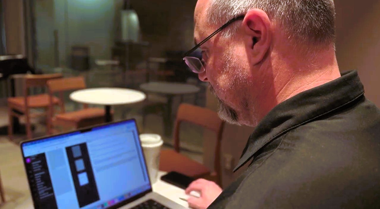 man on laptop