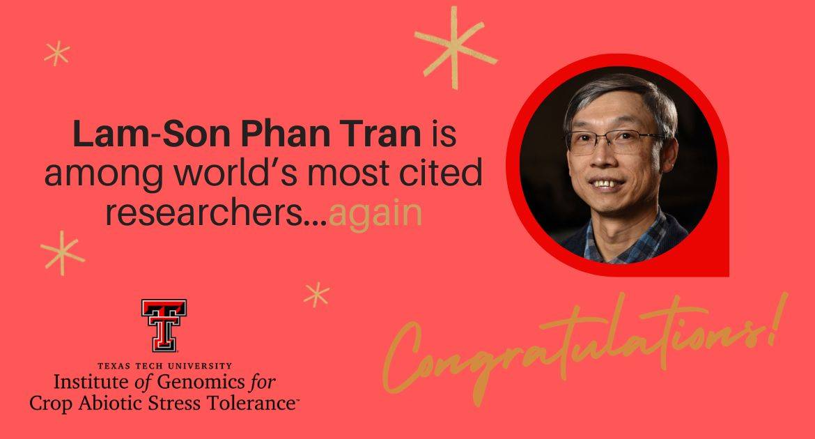 Dr. Son Tran IGCAST Most Cited researcher Honor 2022