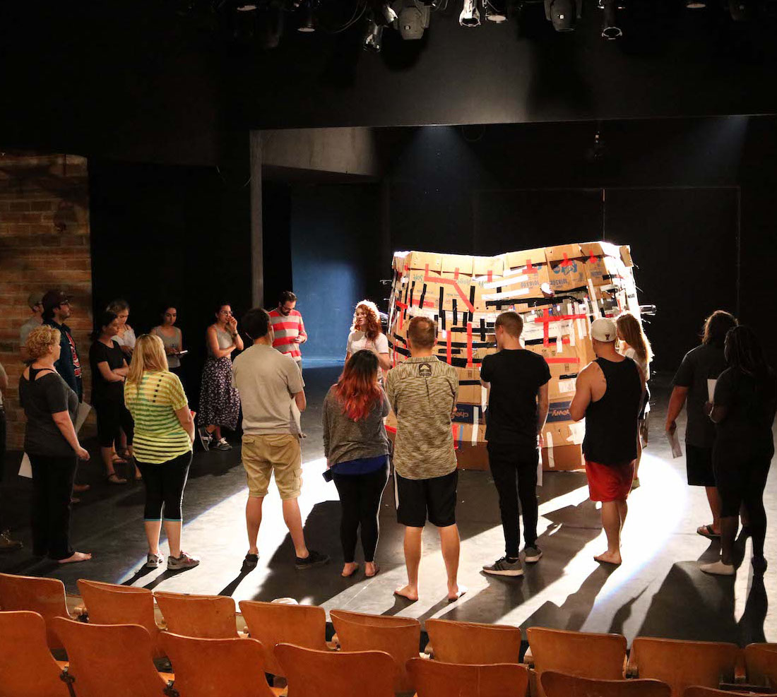 Theatre & Dance Marfa Initiative showcasing students on a stage