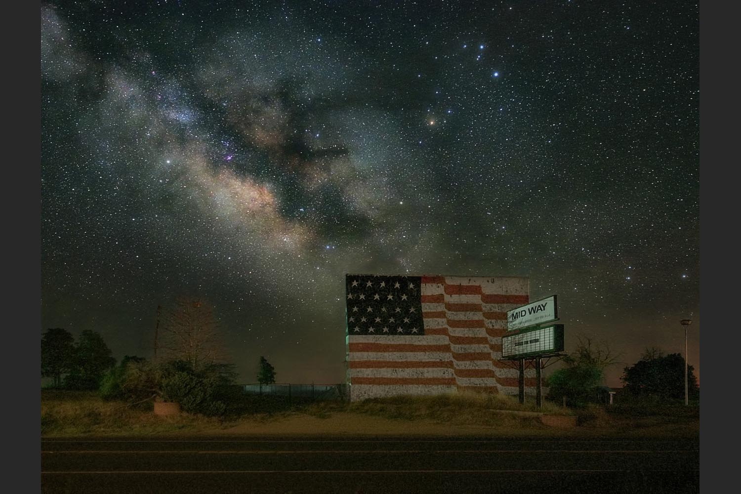 James Clinich:  Stars over Stars and Stripes - Quitaque, Texas