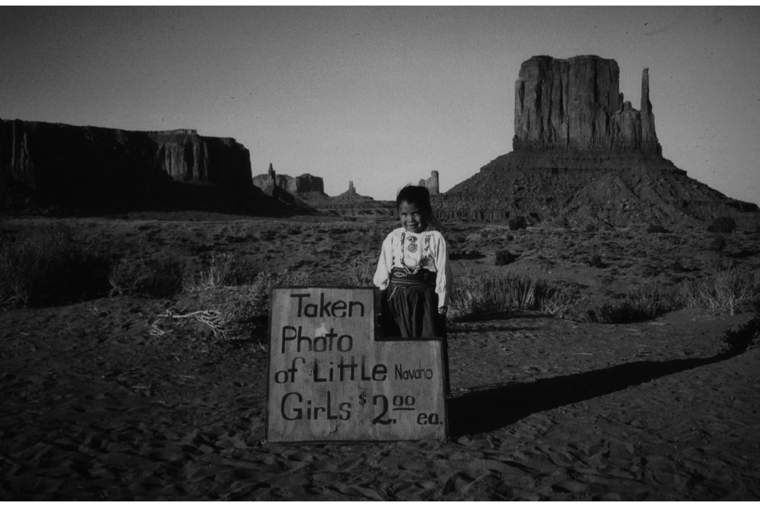 Bill Wright: Navajo Girl - Monument Valley, Utah