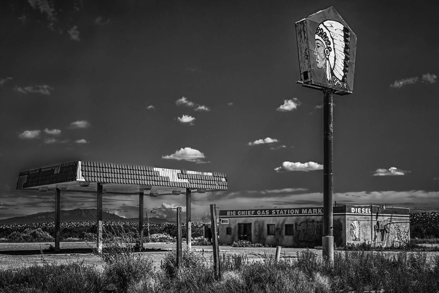 Sharon Mouser: Out of Gas - Zia Pueblo,  New Mexico