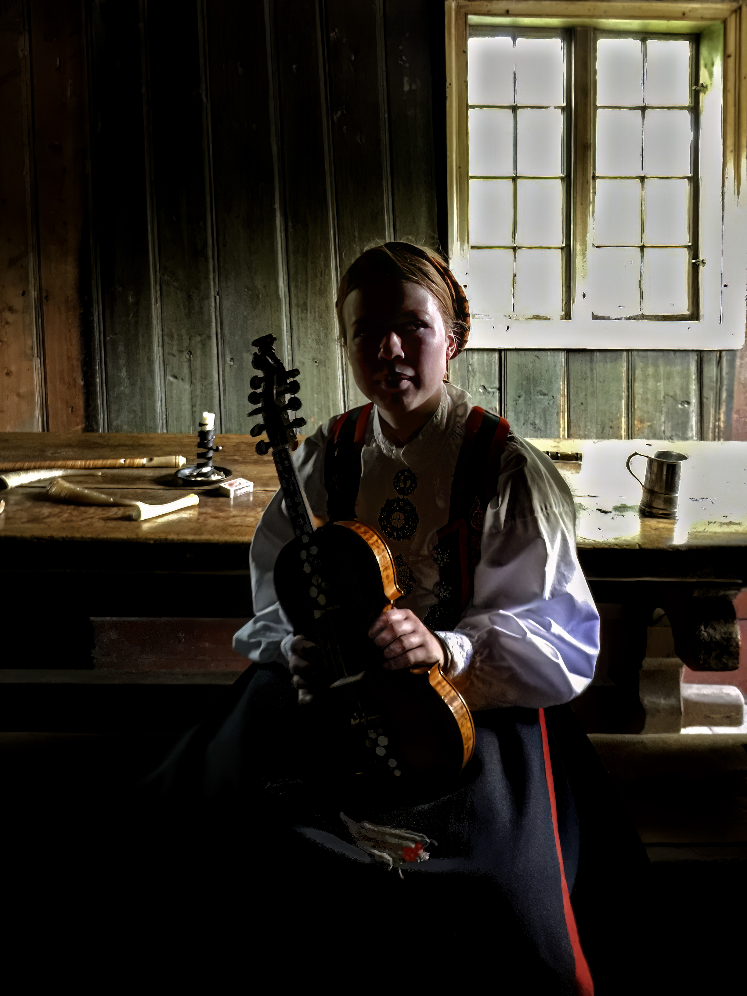 Manuel Lois: Violin Girl - Svalvard, Norway