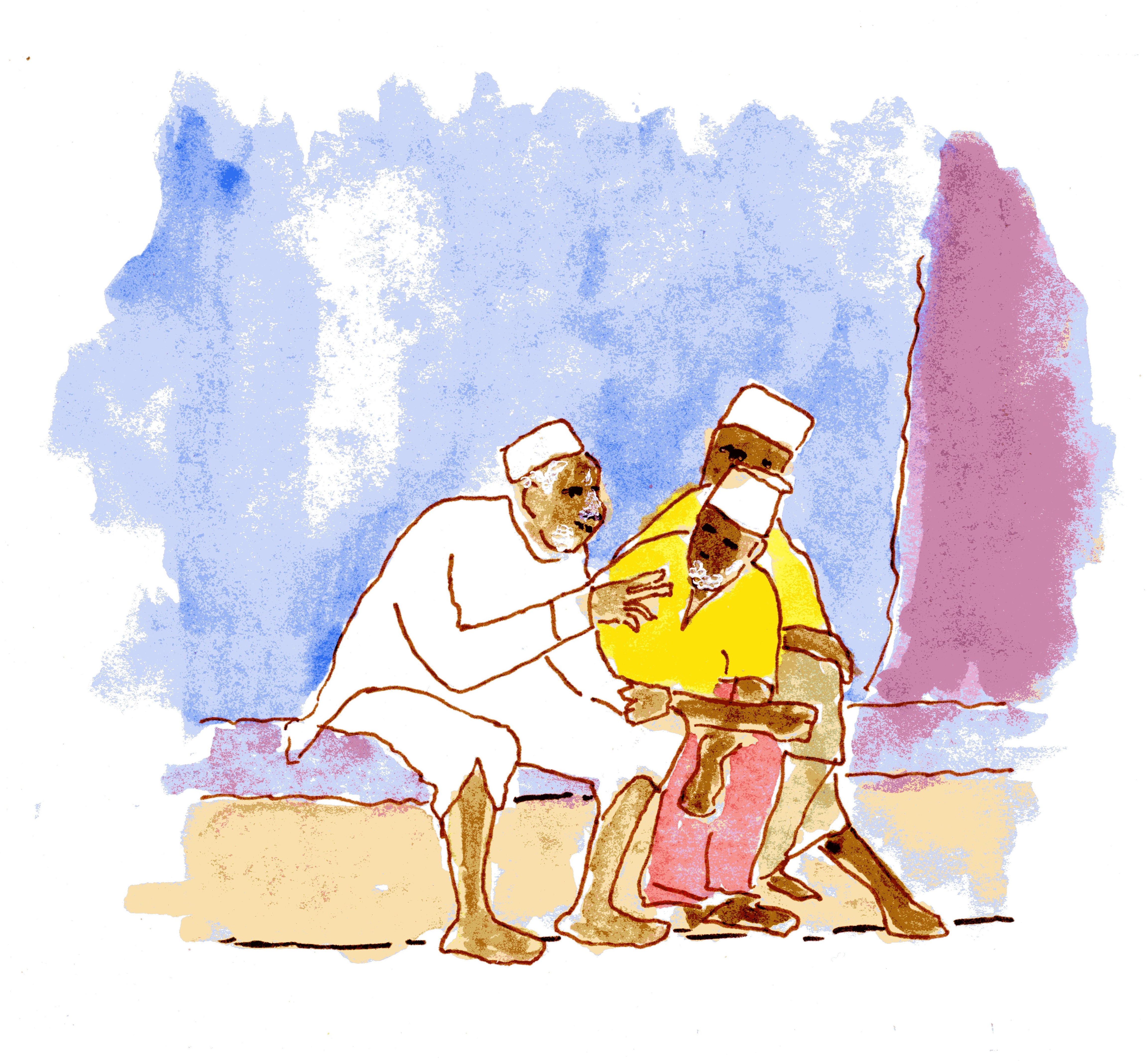 Ken Brown: Old Men in Conversation - Lamu Old Town, Kenya