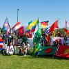 A sea of flags