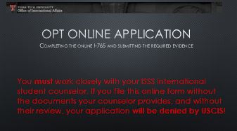 OPT Online Application Video