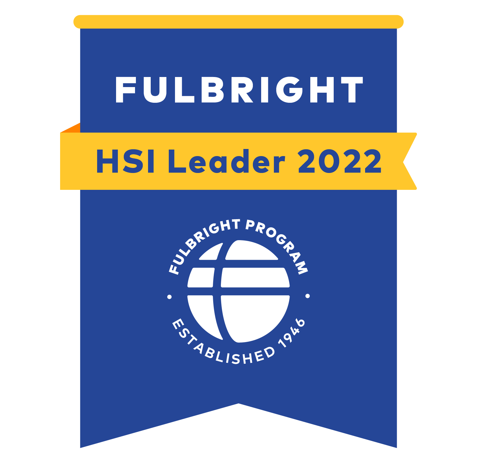 Fulbright HSI Leader 2022 badge