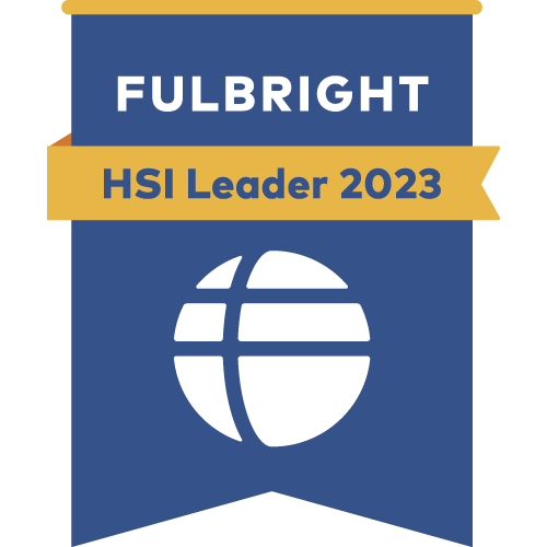 Fulbright HSI Leader 2023 badge