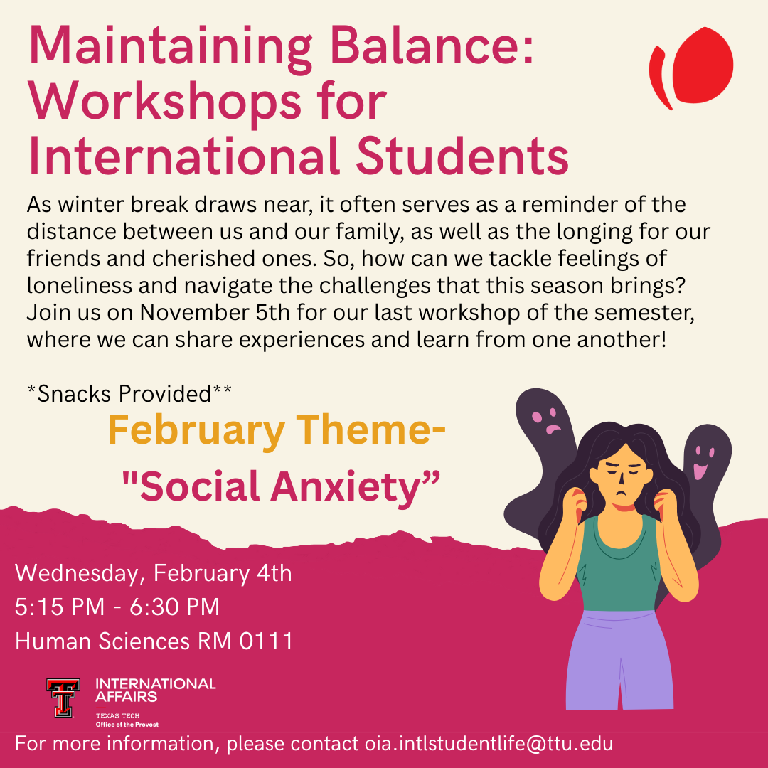 Wellness Workshop Spring 2026 TTU
