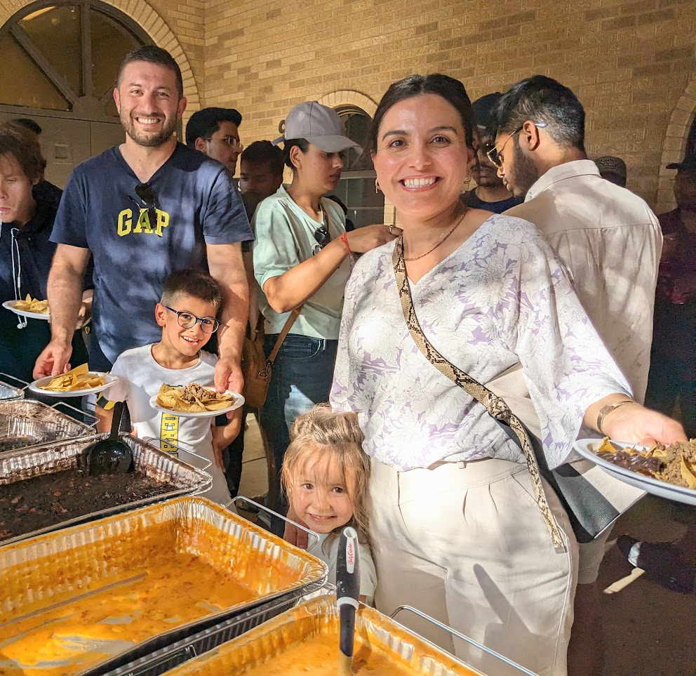 turkish family at TTU welcome Event