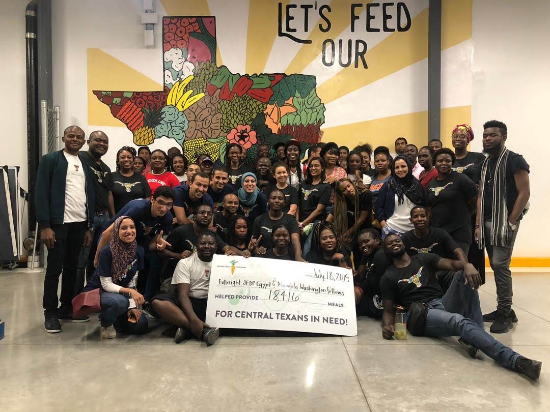 Group at Food bank