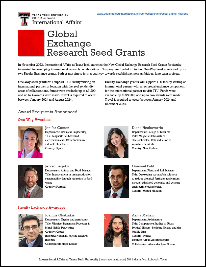 2024 Seed Grant Award Recipients Announced