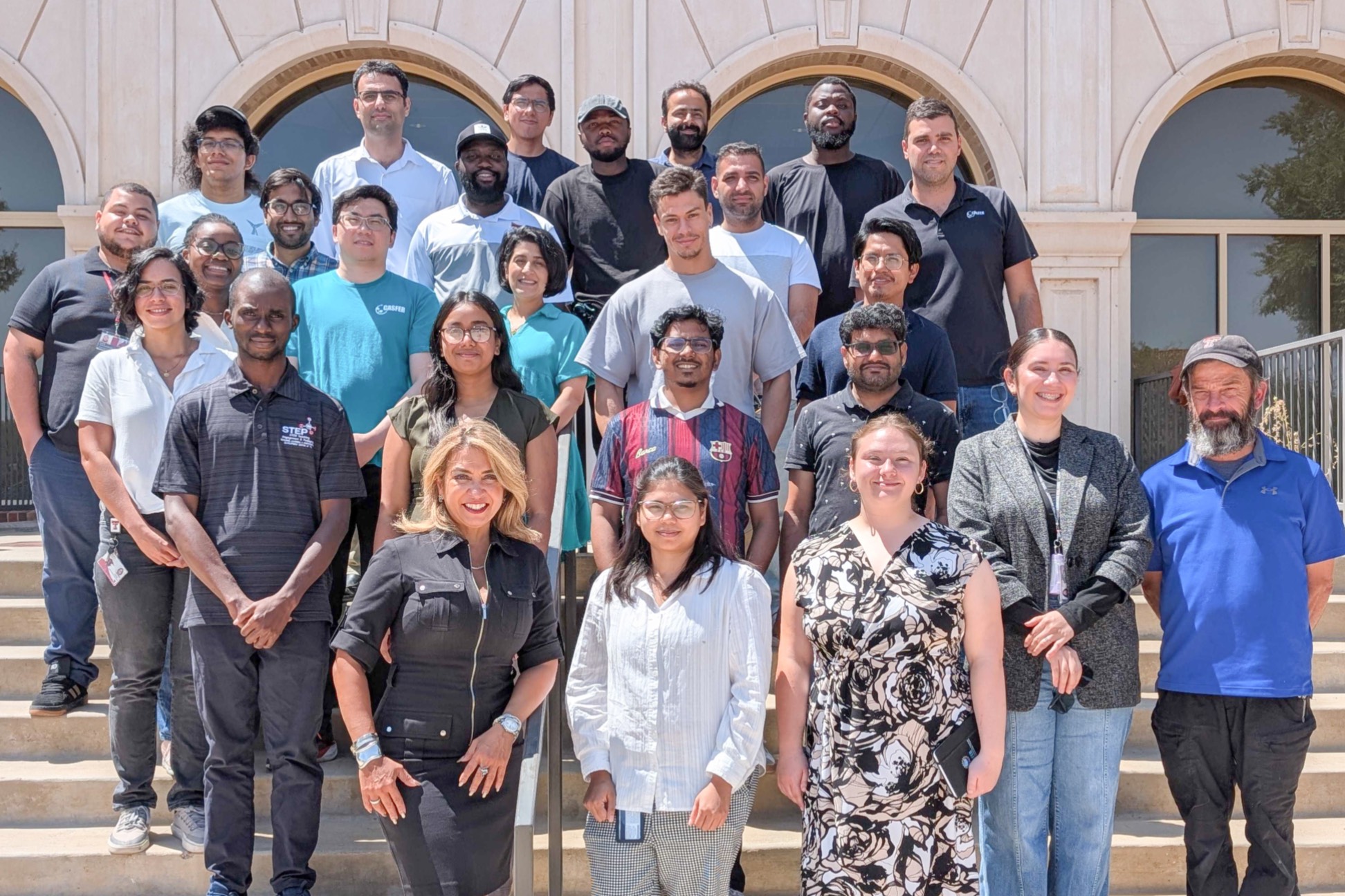 CETI-Lab Group 2026 A group photo of the CETI-Lab group on the steps of the Maddox Engineering Research Center