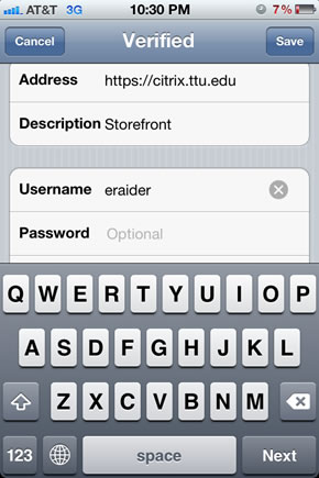 Enter username and domain