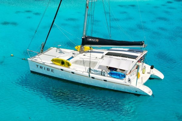 The Alexander family boat, TRIBE. The Alexander family boat, TRIBE.