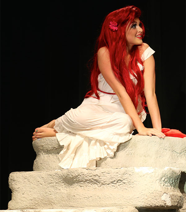 Presley as Ariel in Hunt Middle School's “The Little Mermaid”.
