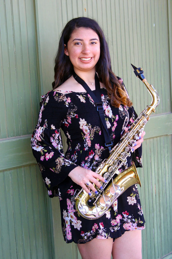An avid sax player, Karyme was drawn to Texas Tech’s School of Music. An avid sax player, Karyme was drawn to Texas Tech’s School of Music.
