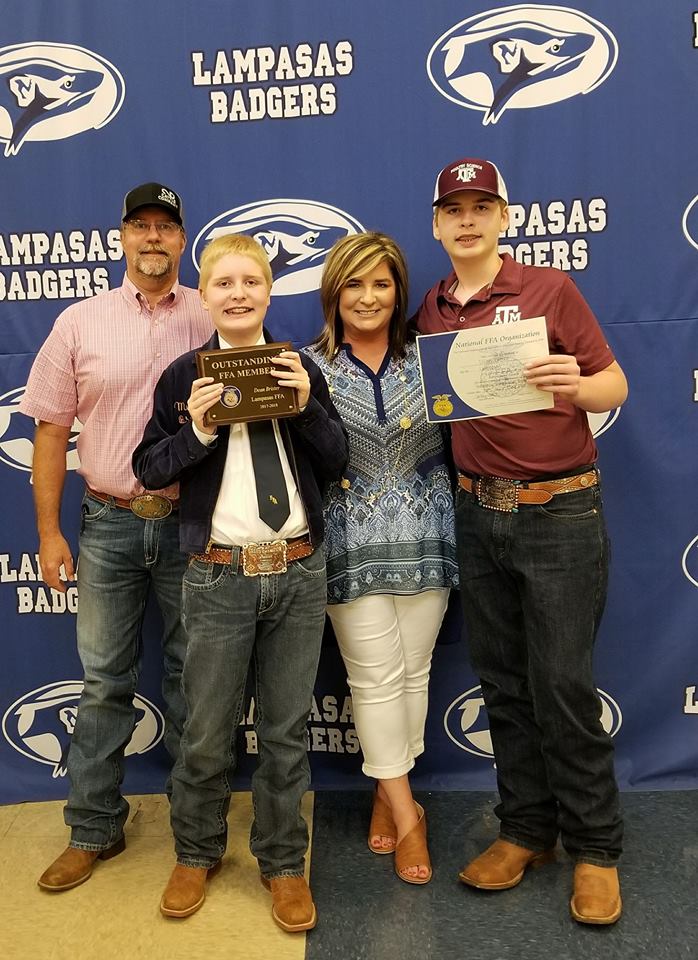 The Brister family: Michael, Dean, Gennifer and Dillon.