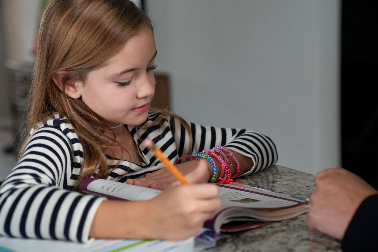 Tenlee Nyman Tenlee Nyman studying.