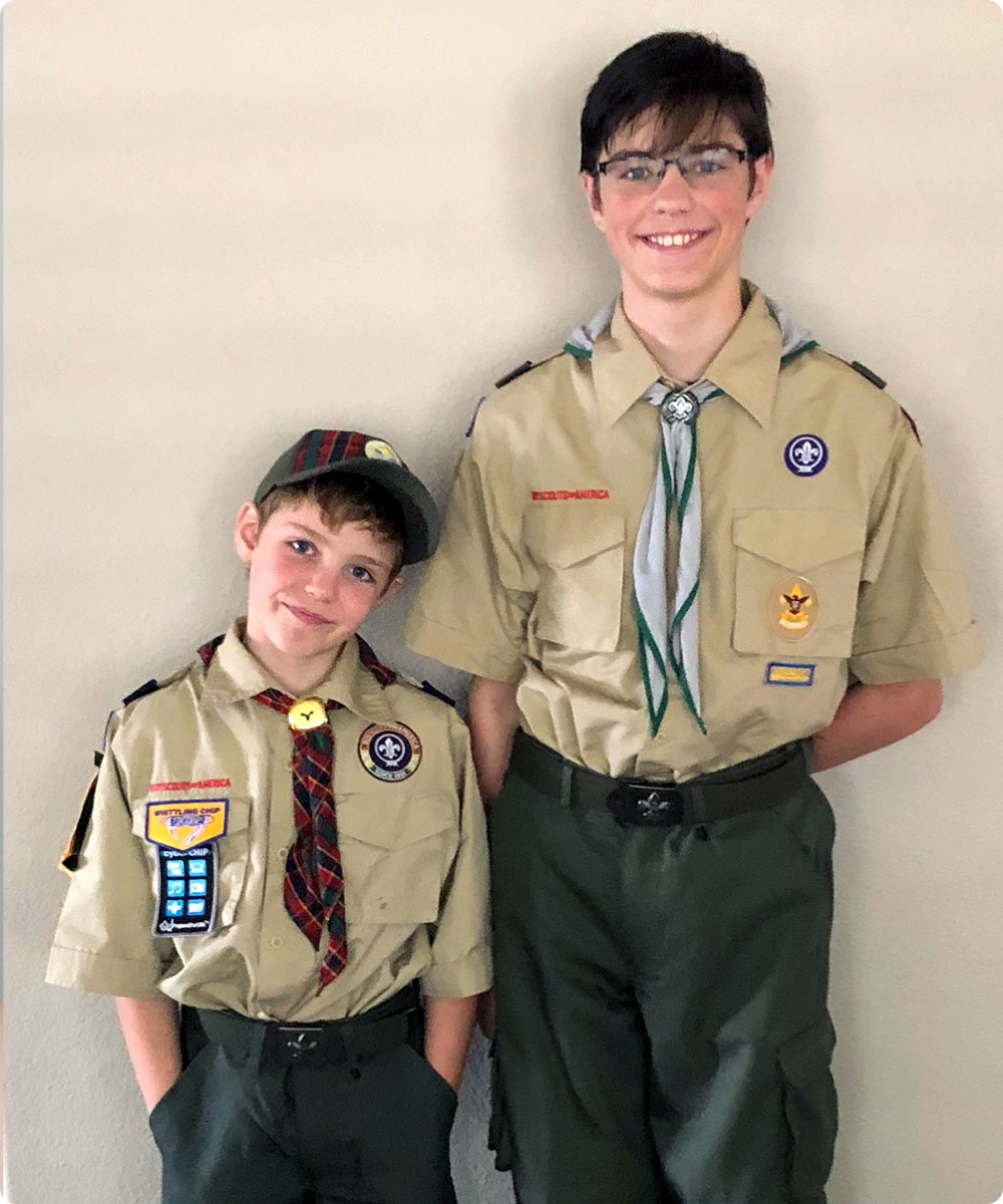 Photo of two middle school students.