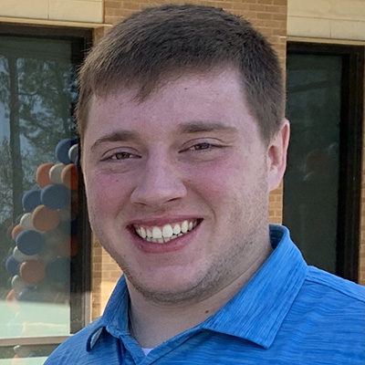 Benjamin Stewart (Class of 2017) is attending grad school to become a mechanical engineer. A headshot of Ben Stewart
