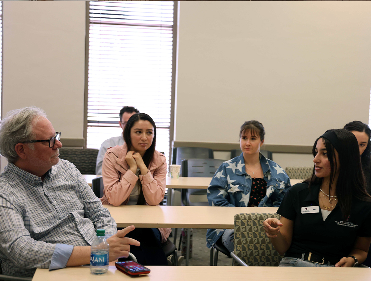 Hala represented the Thomas Jay Harris Institute for Hispanic and International Communication at the 2024 Texas Tech Orgullo y Poder Hispanic-Latinx Symposium Hala represented the Thomas Jay Harris Institute for Hispanic and International Communication at the 2024 Texas Tech Orgullo y Poder Hispanic-Latinx Symposium