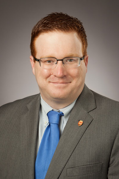 Associate Vice Provost, Justin Louder. A headshot of Justin Louder.