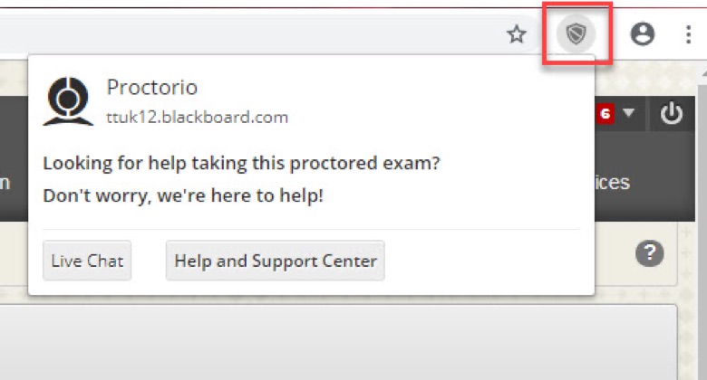 Image showing the location of the live help option.