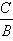 begin fraction c over d end fraction