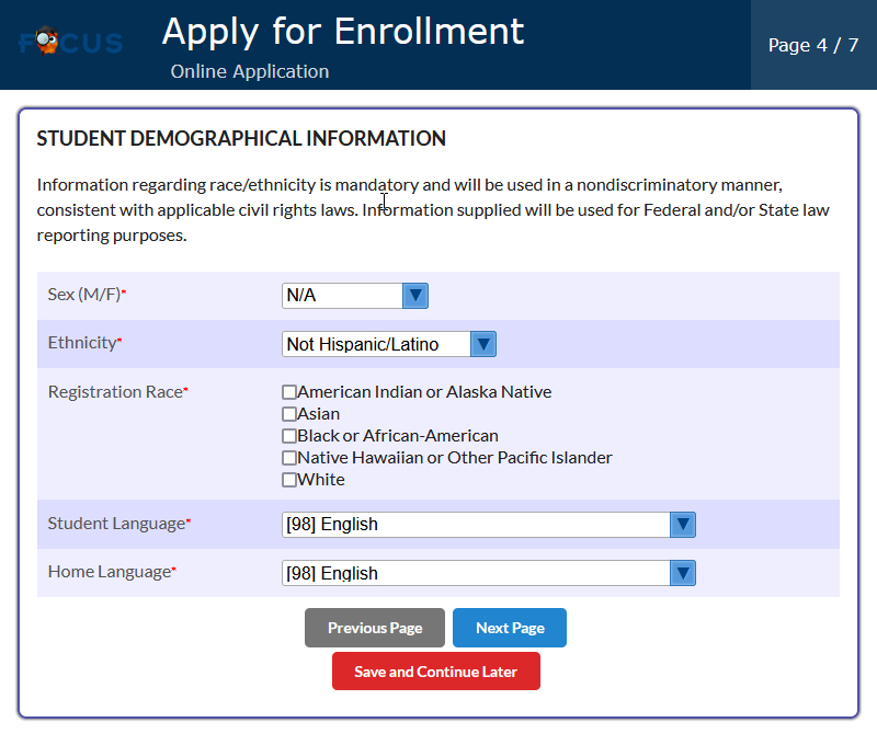 Apply for Enrollment, Page 4