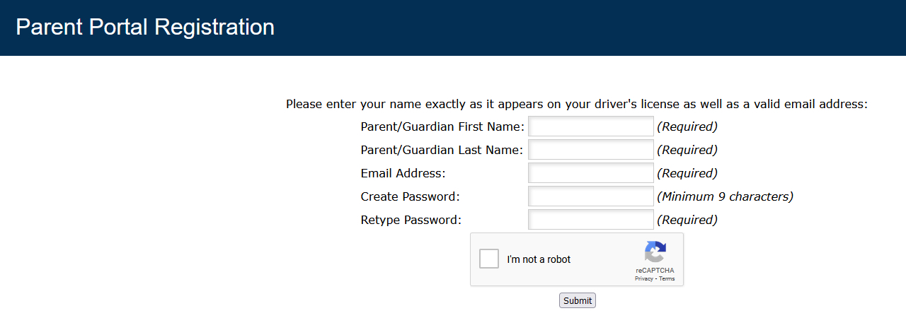 Focus Parent Portal Registration