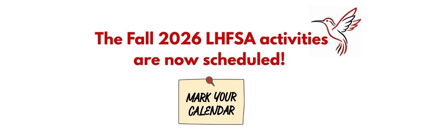 The Fall 2026 LHFSA activities are now scheduled! Mark your calendar.