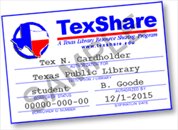 sample TexShare card