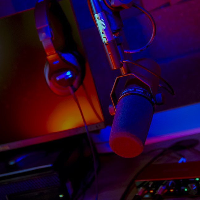 <br /><strong>Amplify Texas Tech</strong><p>Visit Library's Podcast Studios, Crossroads Recording Studio</p>