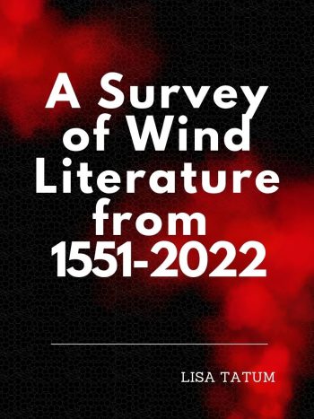 Book Cover for A Survey of Wind Literature from 1551-2022