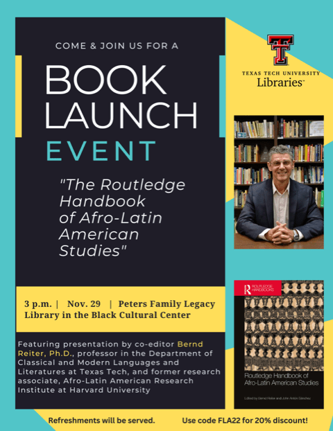 <br /><strong>Book Launch Event</strong><p>Routledge Handbook of Afro-Latin American Studies</p>