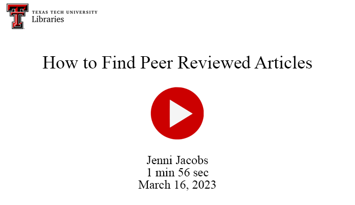 how to find peer reviewed articles