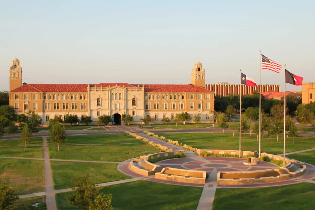 TTU Memorial Circle at sunrise