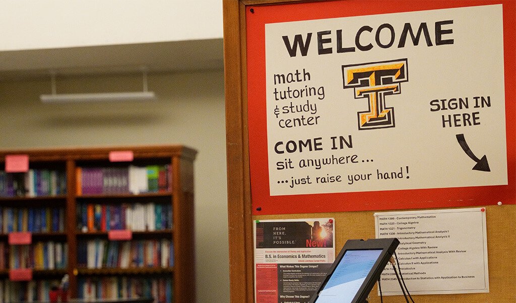 The department's Tutoring Center located in Room 106