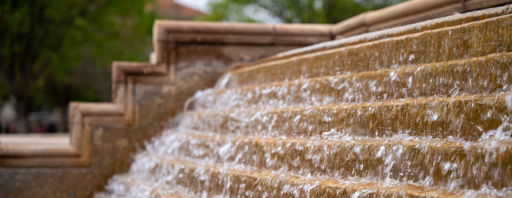 Water fountain on Memorial Circle