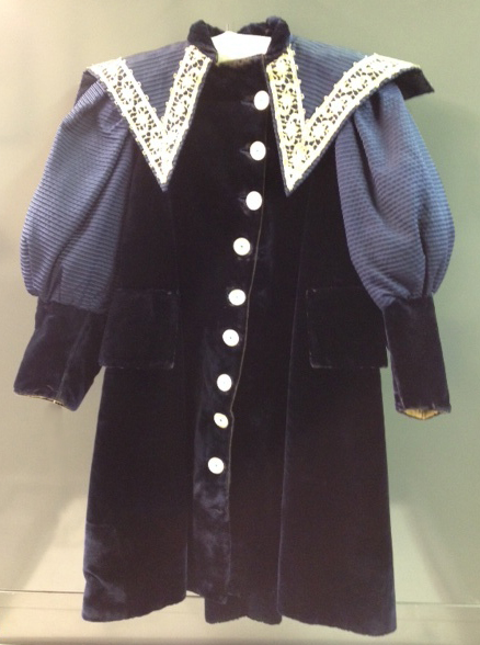 navy velvet coat