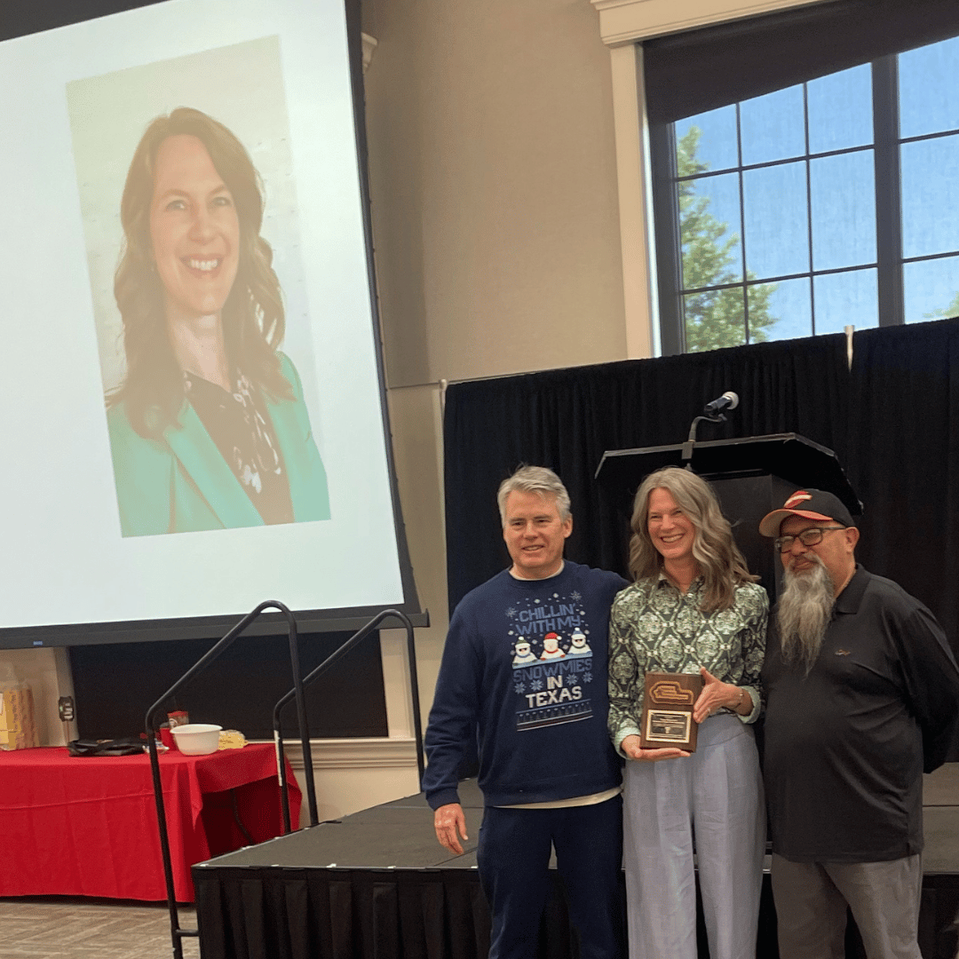 Tracee Robertson Receiving Award