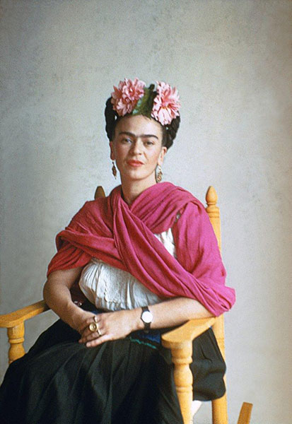 Nickolas Muray, Frida sitting in Rocking Chair, 1940; Photo: Nickolas Muray, Copyright, Nickolas Muray Photo Archives