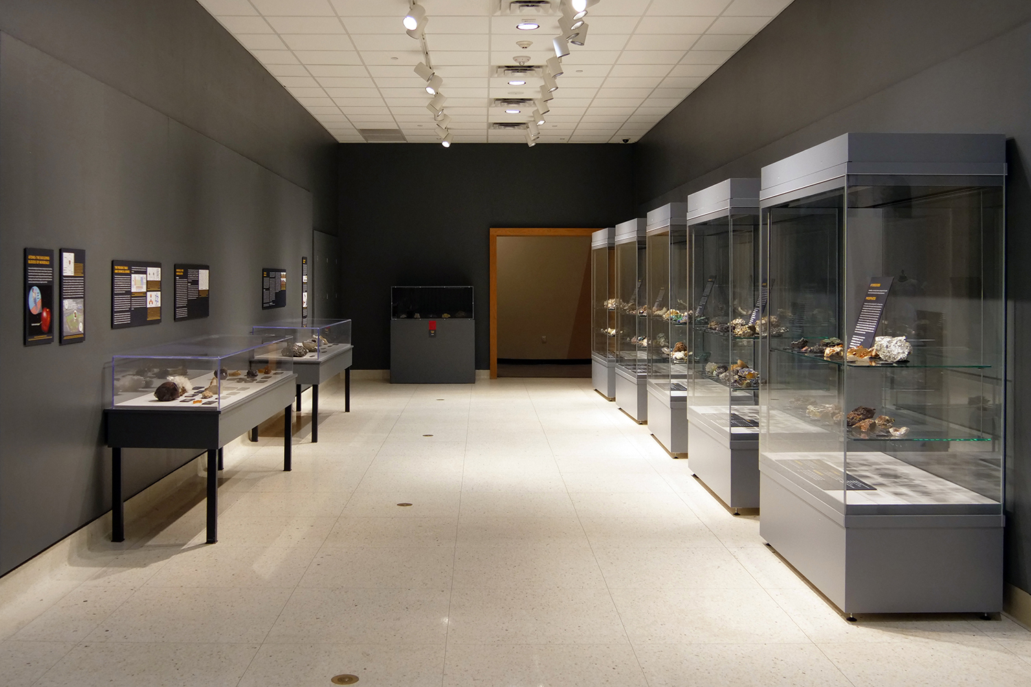 Minerals Exhibit in Gallery 4