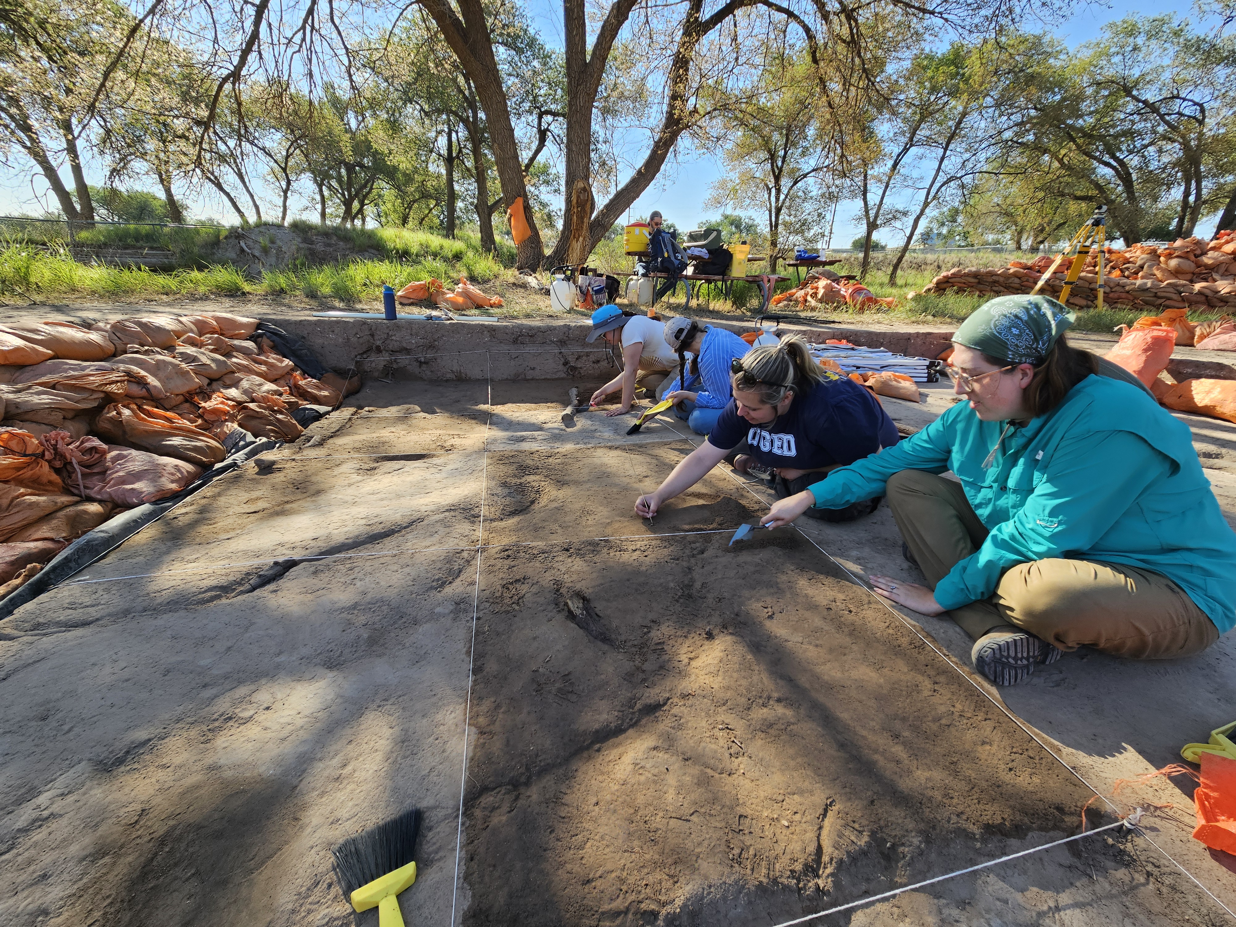 excavating at area 8 landmark