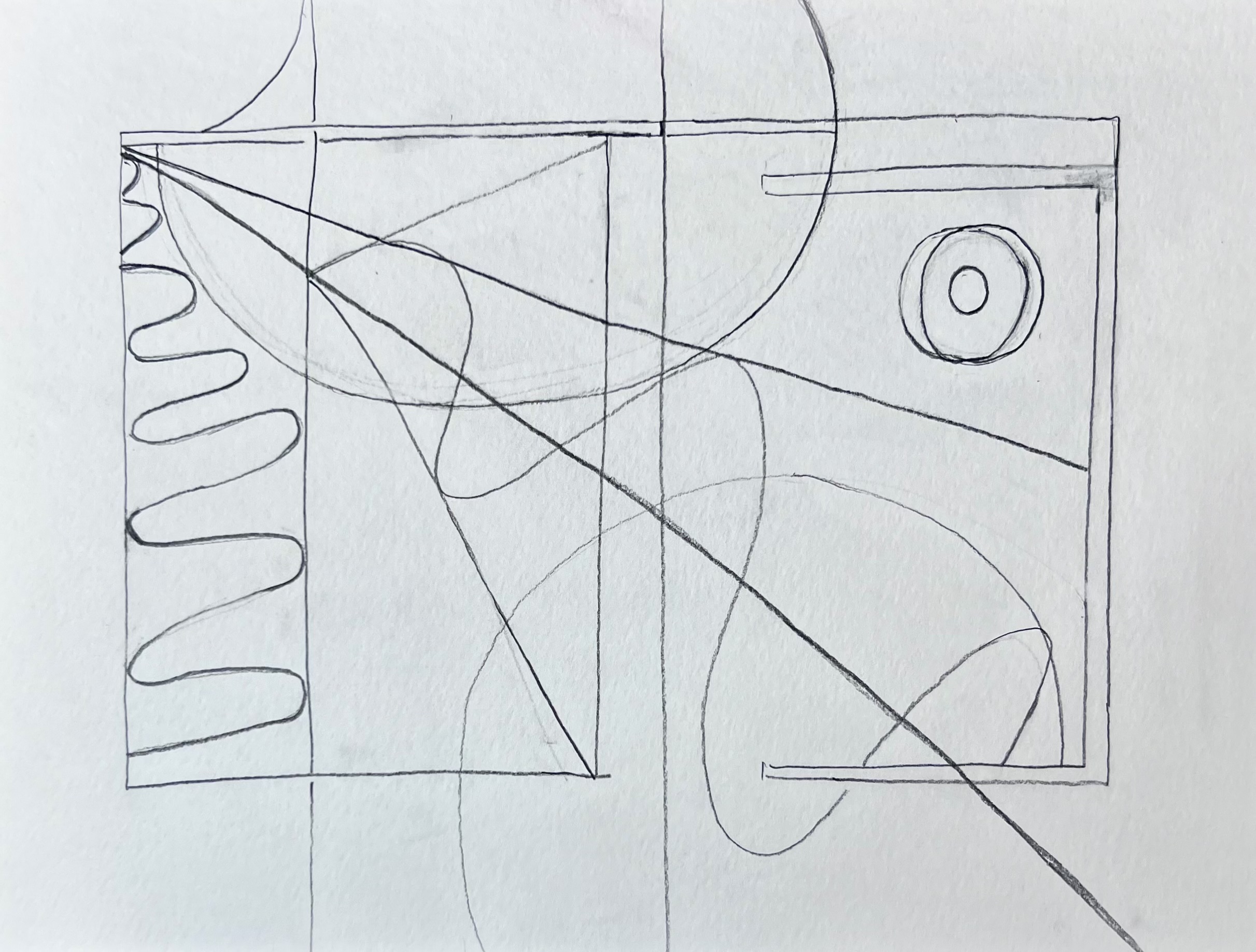 A rough sketch of the picture drawn on the blank piece of paper A rough sketch of the picture drawn on the blank piece of paper